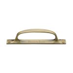Heritage Brass - Door Pull Handle on Plate Offset