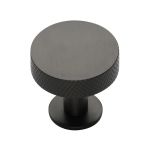 Heritage Brass - Knurled Disc Cabinet Knob with Rose