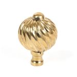 Polished Brass Spiral Cabinet Knob
