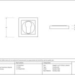 Anvil Round Escutcheon (Square)
