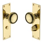 Heritage Brass - Balmoral Door Knob on Plate