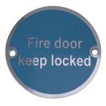 Stainless Steel Fire Door Locked