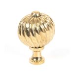 Polished Brass Spiral Cabinet Knob