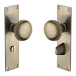 Heritage Brass - Balmoral Door Knob on Plate