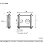 Pewter Oak Box Lock & Octagonal Knob Set