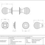 Anvil Heavy Beehive Mortice/Rim Knob Set