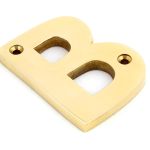 From the Anvil Polished Brass Letter