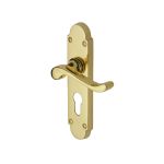 Heritage Brass - Savoy Door Handle on Plate
