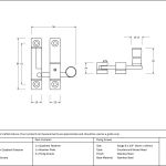 Anvil Mushroom Quadrant Fastener - Narrow
