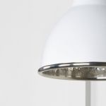 Smooth Nickel Brindley Wall Light in Flock