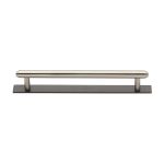 Heritage Brass - Step Cabinet Pull Handle with Plate