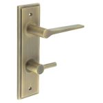 Burlington Knightsbridge Door Handles On Back Plate with Turn & Release