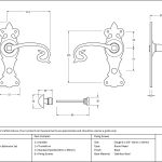 Black Curly Lever Bathroom Set