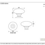 From The Anvil Oval Cabinet Knob