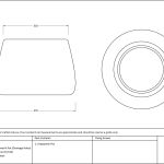 Satin Marine SS (316) 28cm Hepworth Pot (Drainage holes)