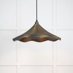 Aged Brass Flora Pendant