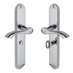 Heritage Brass - Algarve Long Door Handle on Plate