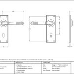 From The Anvil Reeded Lever on Backplate Set