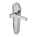 Heritage Brass - Waldorf Door Handle on Plate