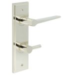 Burlington Knightsbridge Door Handles On Back Plate with Turn & Release