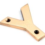 From The Anvil Polished Bronze Letter