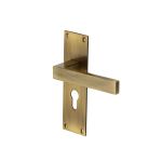 Heritage Brass - Metro Door Handle on Plate