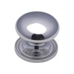 Heritage Brass - Victorian Round Cabinet Knob with Base