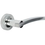 Jedo Dual Range Modena Door Handles On Rose