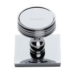 Heritage Brass - Venetian Cabinet Knob with Square Backplate