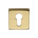 Heritage Brass - Euro Profile Cylinder Escutcheon Square - SQ5004