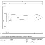 Arrow Head T Hinge (pair)