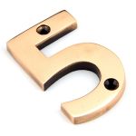 From The Anvil Polished Brass Numeral