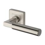 Heritage Brass - Bauhaus Sq Door Handle on Square Rose