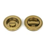 Anvil Art Deco Round Pull - Privacy Set