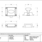 Satin Brass Cabinet Latch