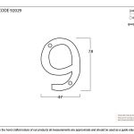 From The Anvil Polished Brass Numeral
