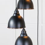 Smooth Copper Brindley Cluster Pendant in Elan Black