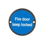 Stainless Steel Fire Door Locked