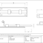 Anvil Fishtail Door Bolt
