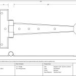 From The Anvil Penny End T Hinge (pair)