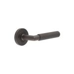 Burlington Piccadilly Knurled Door Handles On Rose