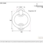 Black 4" Ring Door Knocker