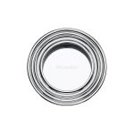Heritage Brass - Round Reeded Flush Pull