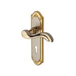 Heritage Brass - Lisboa Door Handle on Plate