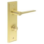Burlington Knightsbridge Door Handles On Back Plate with Turn & Release