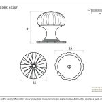 From The Anvil Flower Cabinet Knob