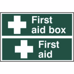 First aid box' Sign - PVC - 300 x 200mm