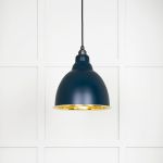 Smooth Brass Brindley Pendant in Dusk