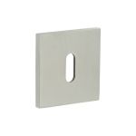 Frelan Hardware CR-T10 CRES Standard Keyway Square Rose Escutcheon