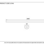 Pewter 2m Curtain Pole